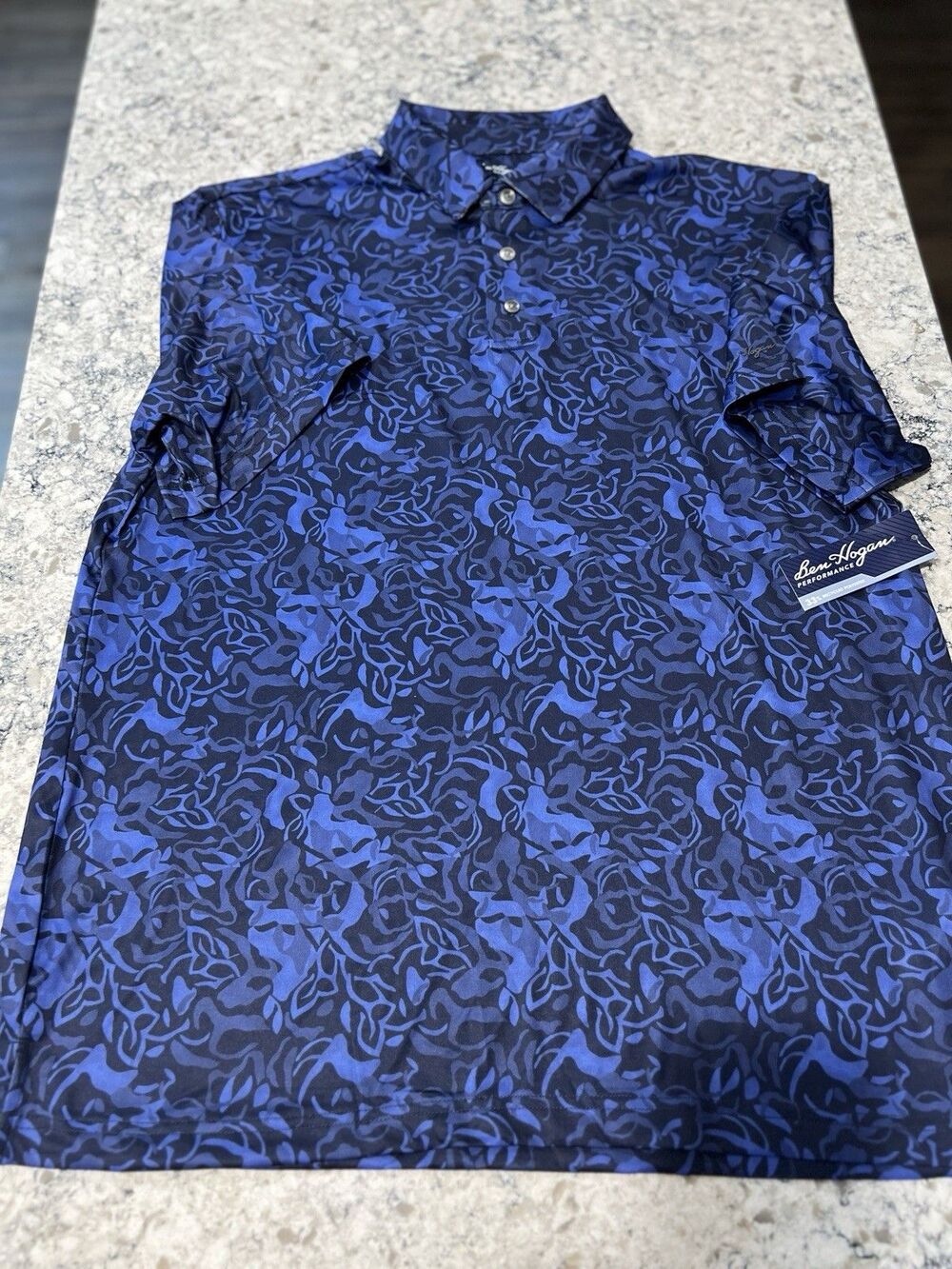 Greg Norman Deep Dive Ultra-Stretch Golf Polo NWT Size Large